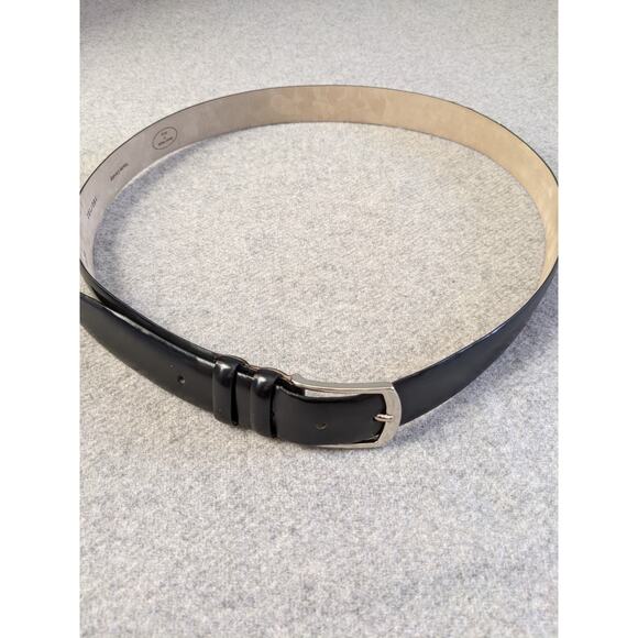 Neiman Marcus Leather Belt Mens Size 40 Black Made In Italy - Picture 1 of 7